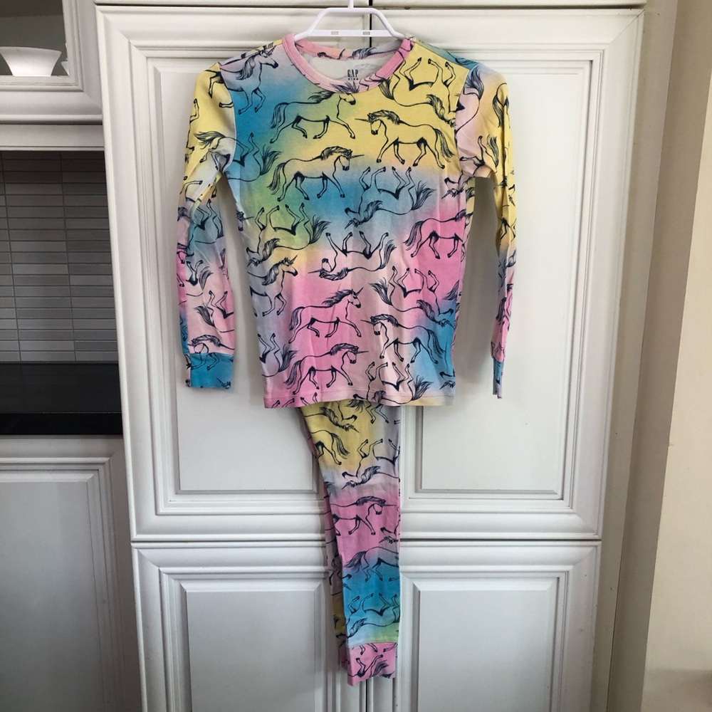 GAP Unicorn girls cotton pajama set